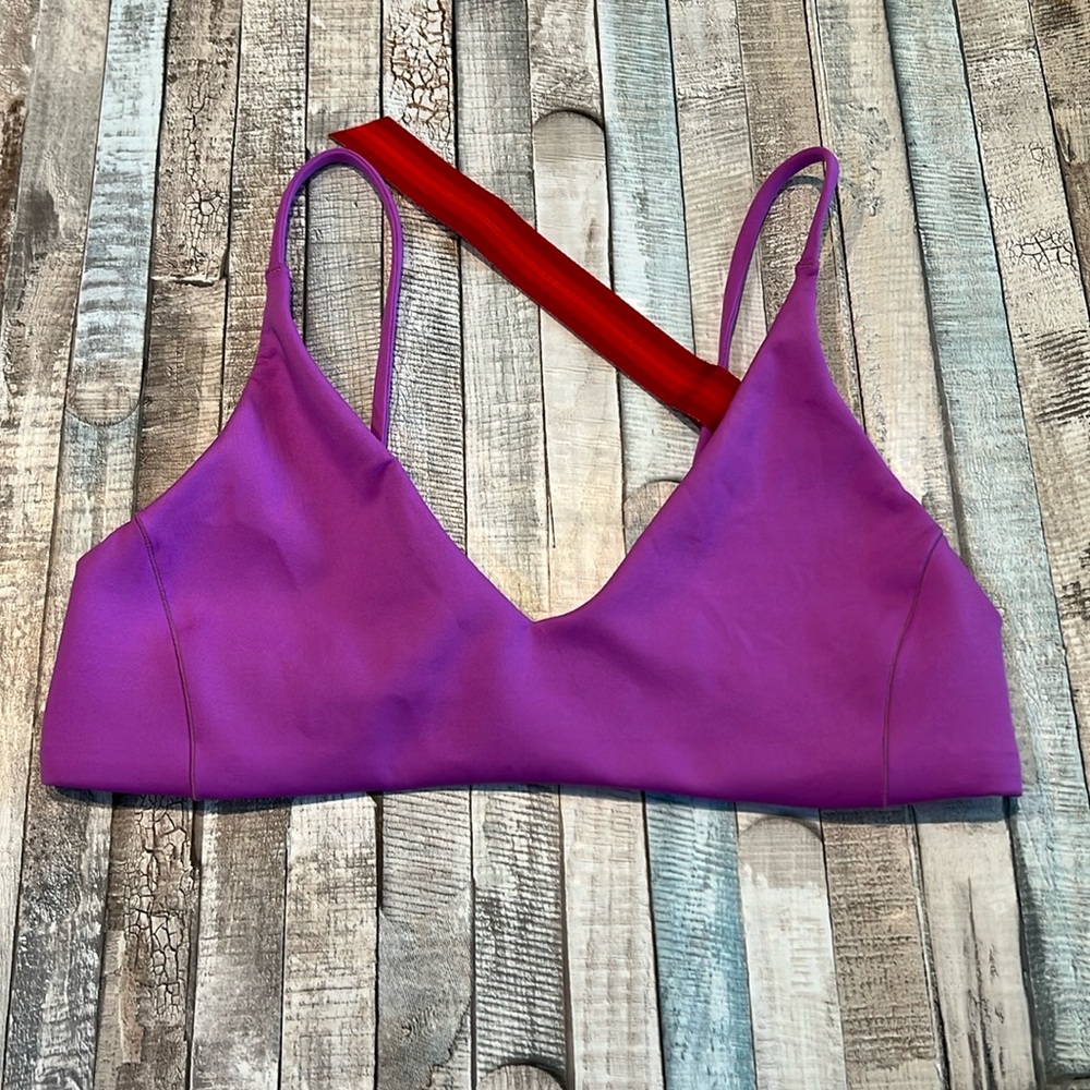 New Left on Friday Punch Purple Bikini Top~Sunday Medium